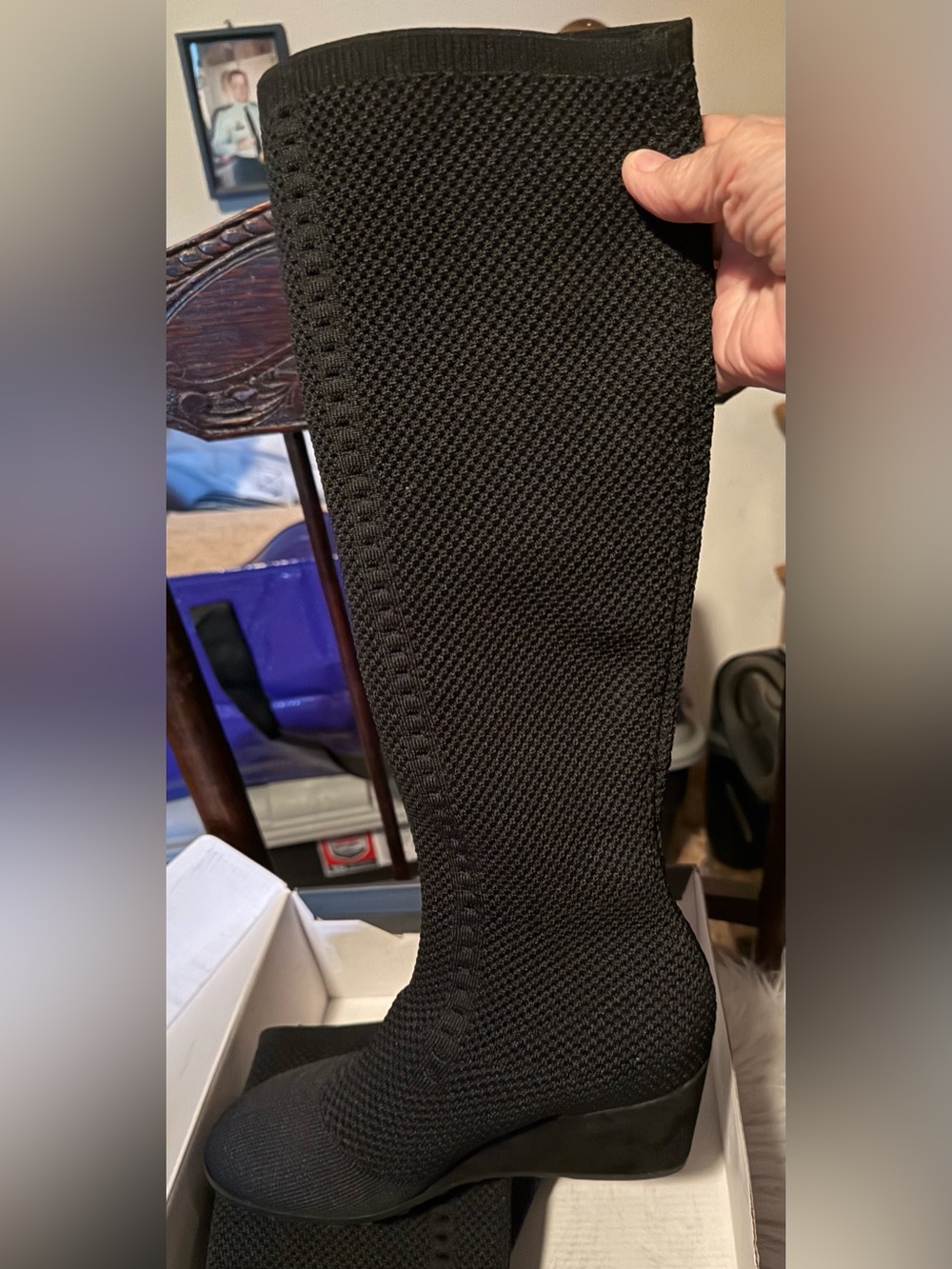 EILEEN FISHER Kasana Tall Wedge Boots.